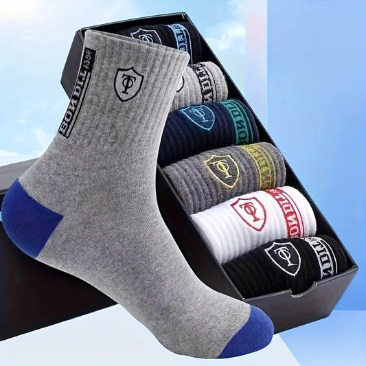 12 Pairs Men's Soft Cotton Blend Socks