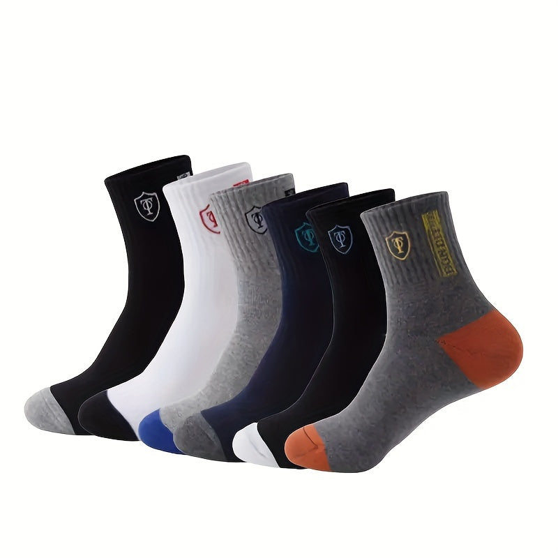 12 Pairs Men's Soft Cotton Blend Socks