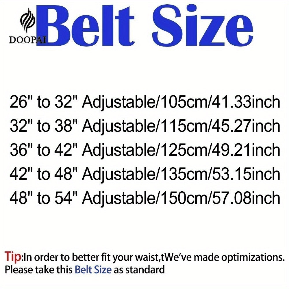 2 Pieces Men's Ratchet Leather Belt Set