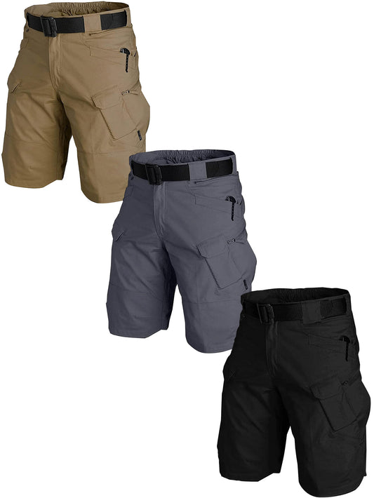 3 Piece Men's Waterproof Tactical Cargo Shorts