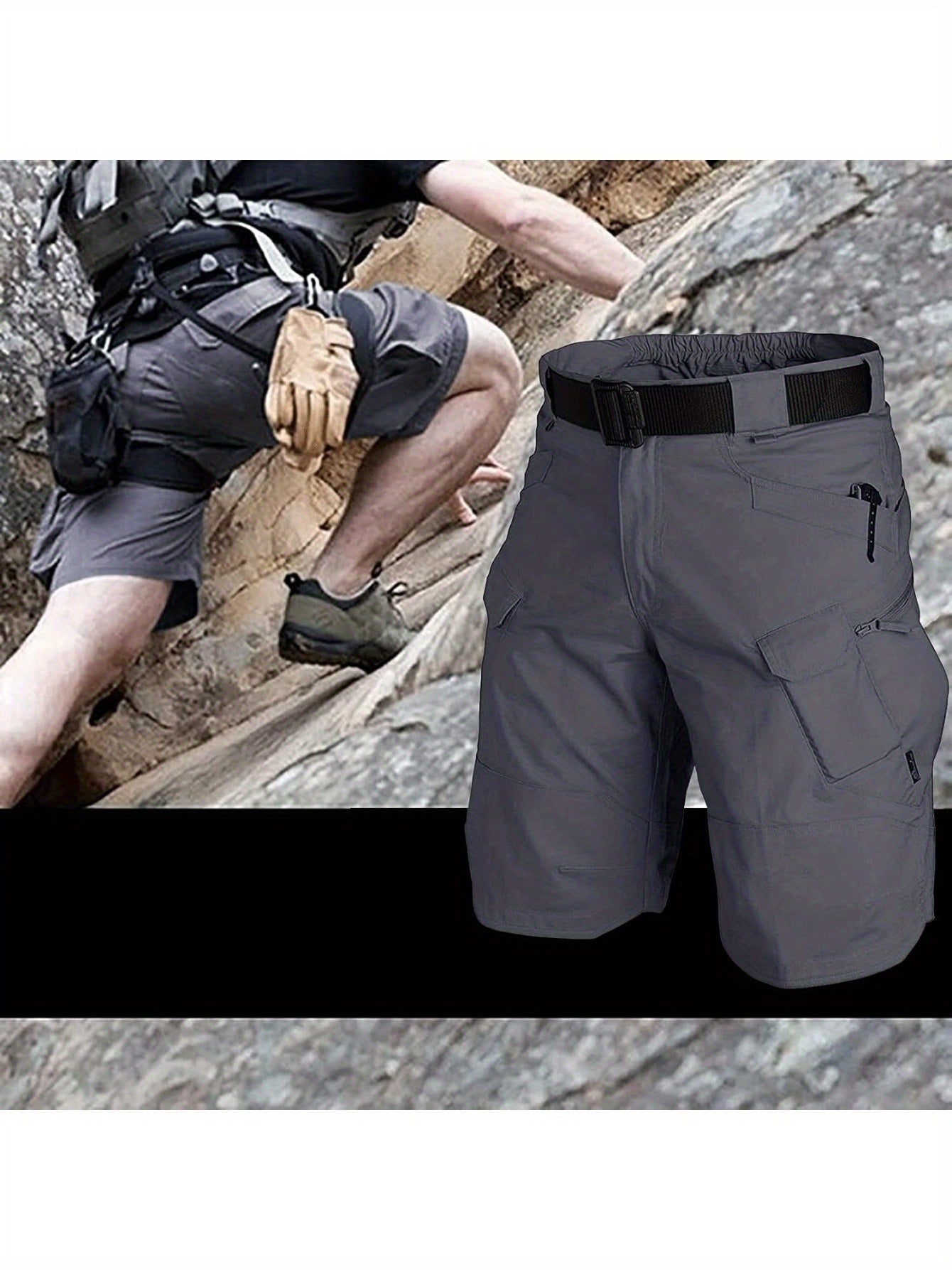 3 Piece Men's Waterproof Tactical Cargo Shorts