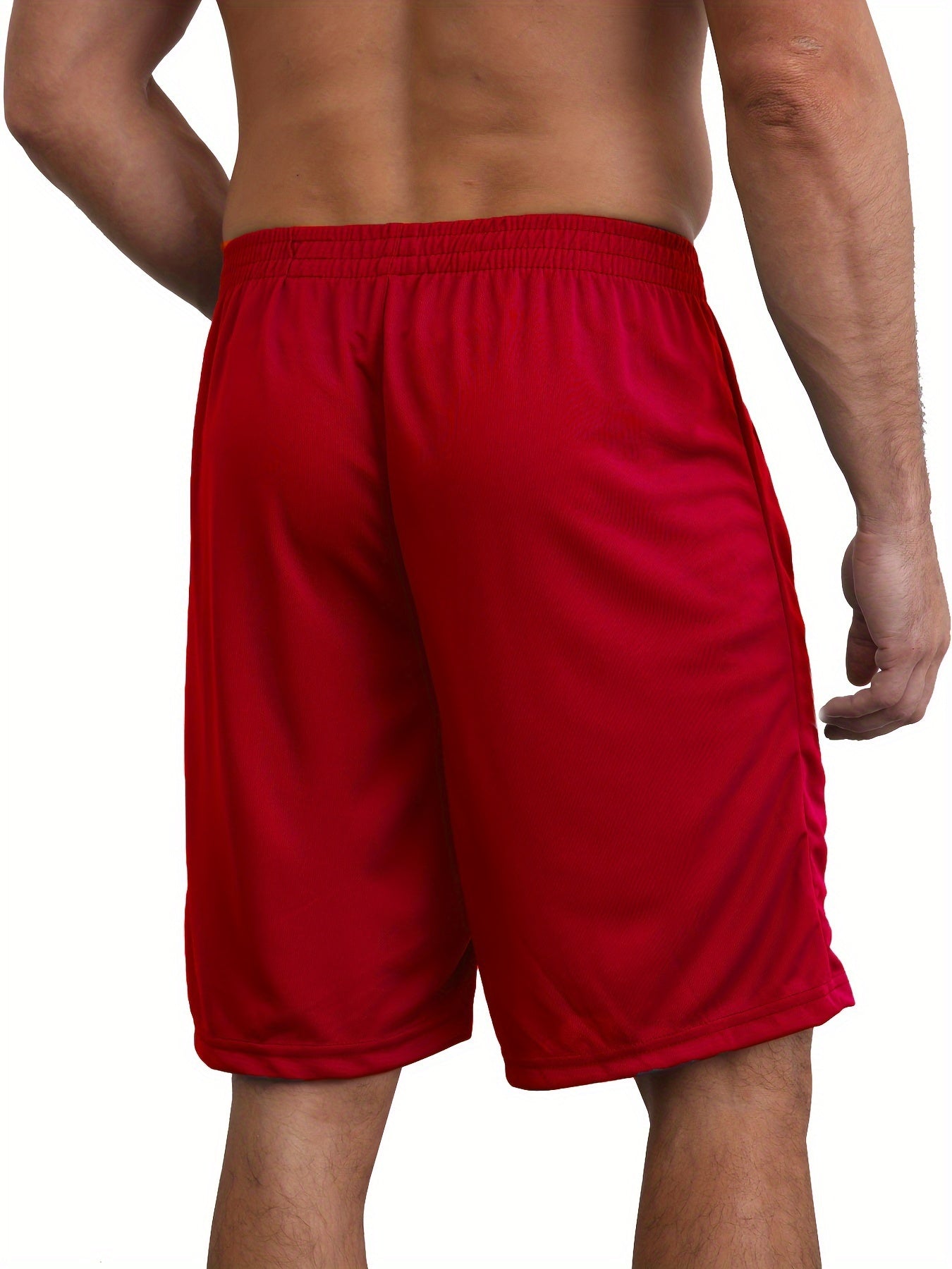 5 Pieces Men's Stretch Zipper Pocket Shorts