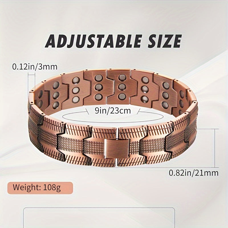 3X Copper Bracelet Triple Ultra Strength Magnets