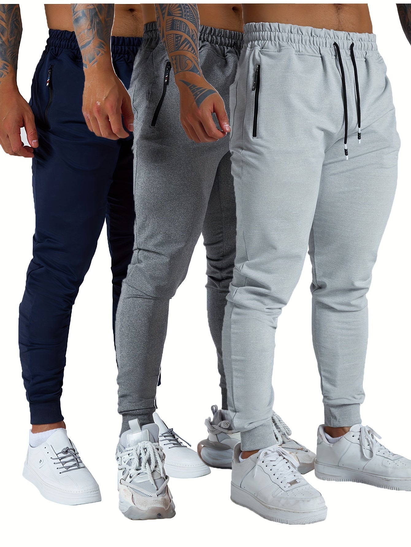 3 Pieces Men's Jogging Sweatpants 
/ Athletic Workout