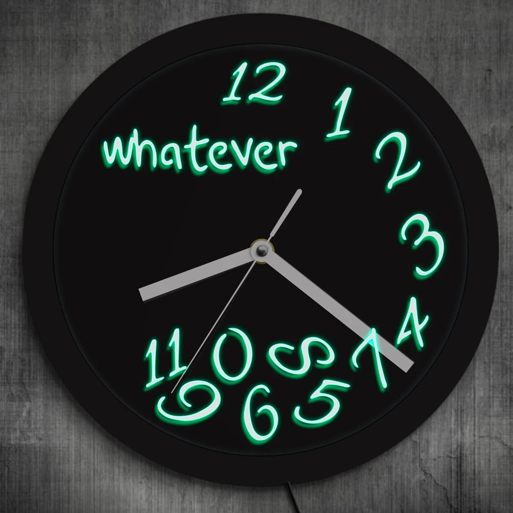 LED Clock : Whatever, You Are Late Anyway!