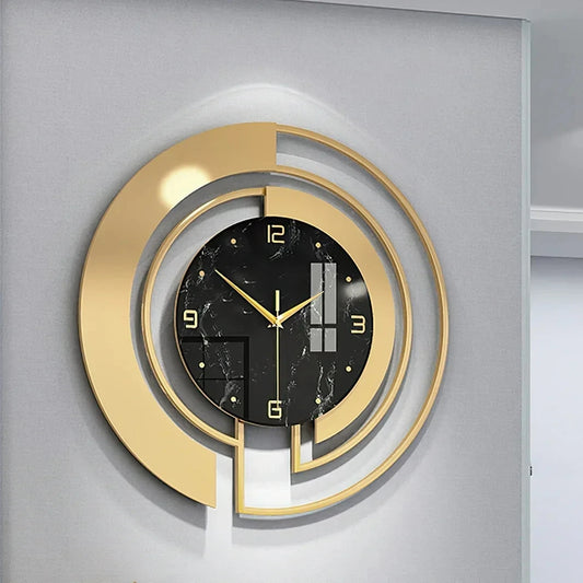 45cm Metal Living Room Luxury Wall Clock