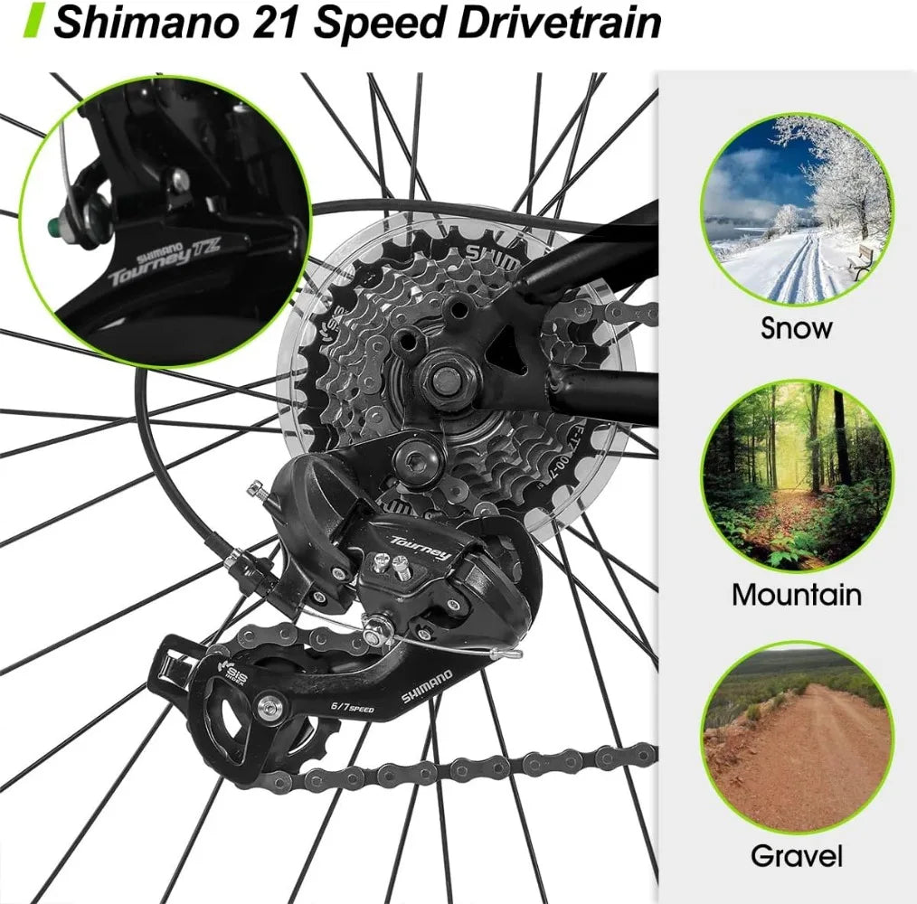 26" Mountain Bike, Full-Suspension, Disc-Brakes