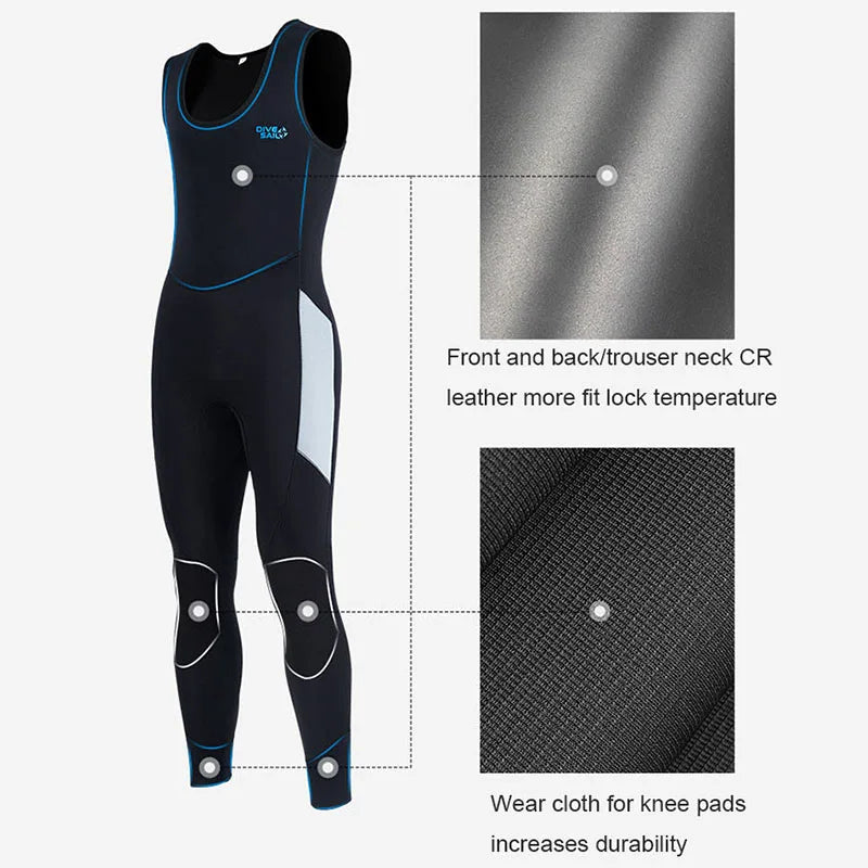 5mm Neoprene Wetsuit  -  Scuba Diving -  Men / Women