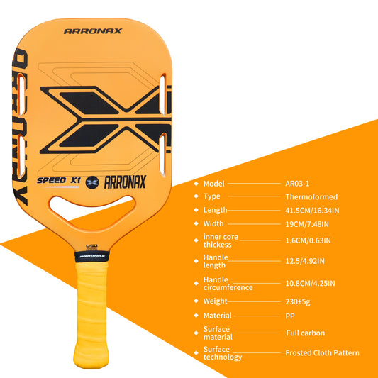 Pickleball Paddle Graphite Textured Surface For Spin