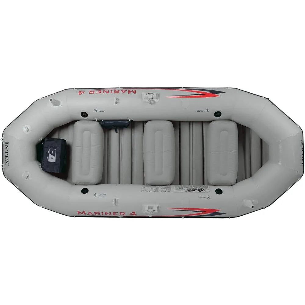 4-Person Inflatable Boat ,  Oars , Air Pump