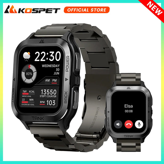 Men's KOSPET Tank T2 Ultra Smart Watch