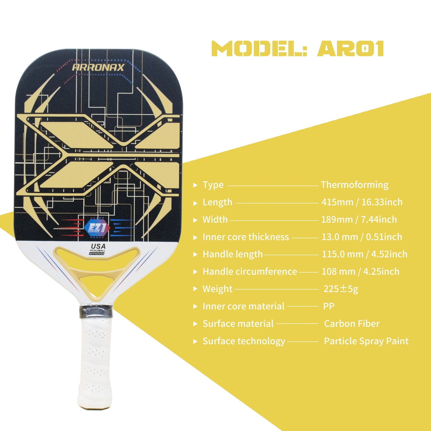 Carbon Fiber Pickleball Rackets. Rackets, Balls Included