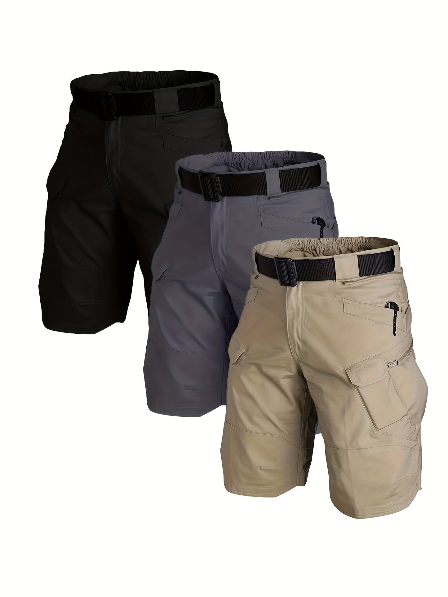 3 Pack Quick-Dry Men's Cargo Shorts