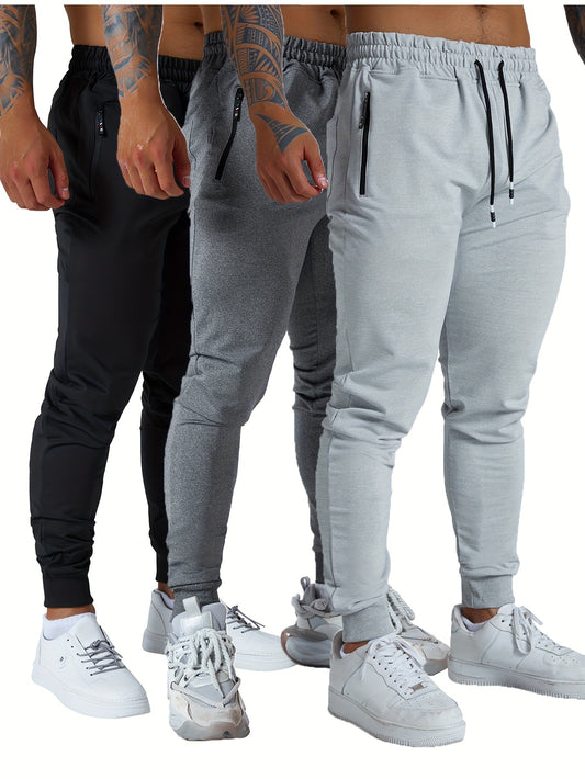 3 Pieces Men's Jogging Sweatpants 
/ Athletic Workout